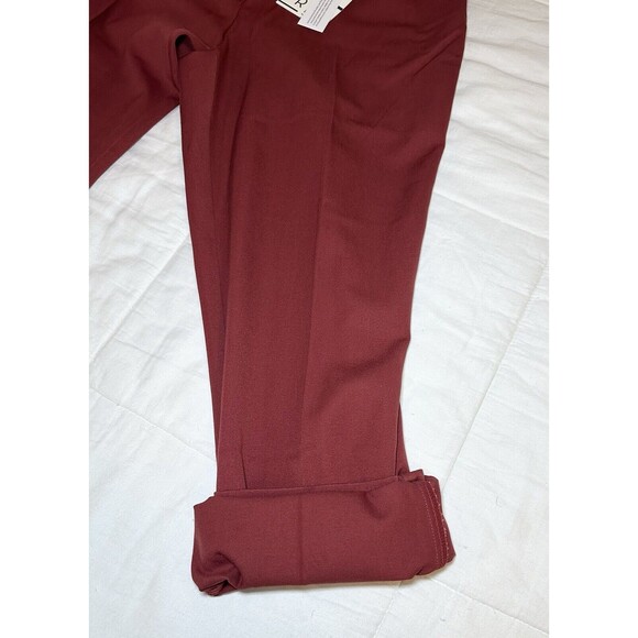 41Hawthorn Merlot Red Adjustable Hem Straight Leg Pants Women's SIZE 14 NWT - Picture 13 of 13